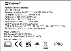 Outwell Akira 600 Power Station Draagbare Lithiumaccu -Winkel Voor Kampeerartikelen 1069 1900 ce4a61b9 65c9 4b89 83ec e47ef4f1cad0 1280x960