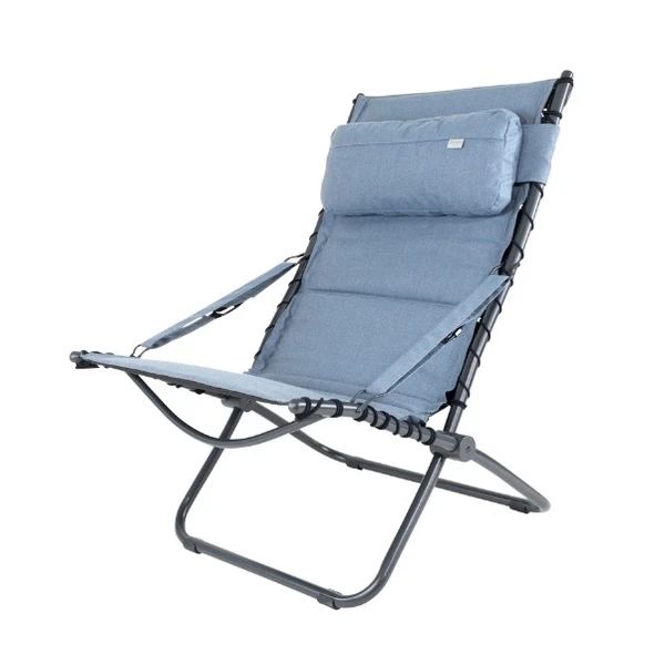 Crespo Tex Comfort AP-262 Loungestoel - Blauw 4 Crespo Tex Comfort AP-262 Loungestoel - Blauw - Afbeelding 2