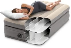 Intex Prime Comfort Luchtbed - Eenpersoons - Ingebouwde Elektrische Pomp -Winkel Voor Kampeerartikelen 1320 1900 64162 inuse 2023 300
