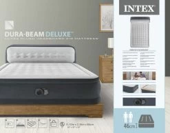 Intex Ultra Plush Headboard Luchtbed - Queensize - Ingebouwde Elektrische Pomp -Winkel Voor Kampeerartikelen 1487 1900 64448nd pkg 2023 300