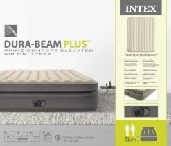 Intex Prime Comfort Luchtbed - Queensize - Ingebouwde Elektrische Pomp -Winkel Voor Kampeerartikelen 1621 1900 64164nd pkg 2023 300