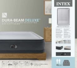 Intex Comfort Plush Hoog Luchtbed - Queensize - Ingebouwde Elektrische Pomp -Winkel Voor Kampeerartikelen 1689 1900 64414nd pkg 2023 300