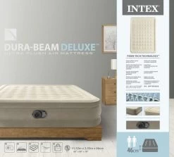 Intex Ultra Plush Luchtbed - Queensize - Ingebouwde Elektrische Pomp -Winkel Voor Kampeerartikelen 1714 1900 64428nd pkg 2023 300