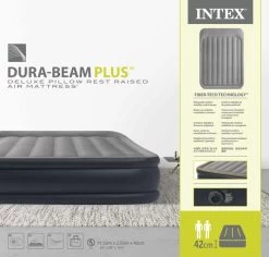 Intex Deluxe Pillow Rest Raised Luchtbed - Queensize - Ingebouwde Elektrische Pomp -Winkel Voor Kampeerartikelen 1812 1900 64136nd pkg 2023 300