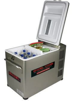 Engel MD45F-CD-P Dual-zone Compressor Koelbox - 40 Liter 9 Engel MD45F-CD-P Dual-zone Compressor Koelbox - 40 Liter -Winkel Voor Kampeerartikelen 1900 1377 md45fcdp deckel offen freezer klein