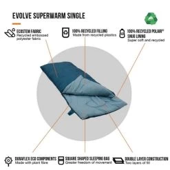 Vango Evolve Superwarm Slaapzak - Blauw 17 Vango Evolve Superwarm Slaapzak - Blauw -Winkel Voor Kampeerartikelen 1900 1783 evolve superwarm single 8
