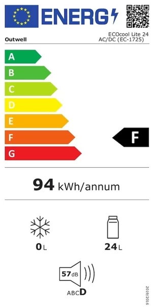 Outwell Ecocool Lite Elektrische Koelbox - 24 Liter - Donkerblauw 7 Outwell Ecocool Lite Elektrische Koelbox - 24 Liter - Donkerblauw - Afbeelding 5