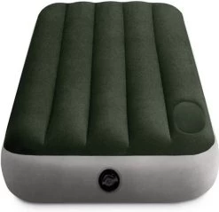 Intex Downy Luchtbed - Extra Smal - Ingebouwde Voetpomp