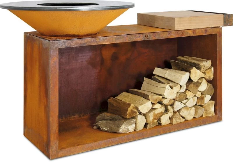 OFYR Island Corten 85 Teak Wood 3 OFYR Island Corten 85 Teak Wood