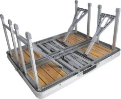 Bo-Camp 136 X 85 Inklapbare Picknicktafel - Bamboe -Winkel Voor Kampeerartikelen 900 1350 1404800 05