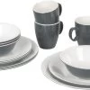 Bo-Camp Melamine Serviesset - 16-delig - Grijs -Winkel Voor Kampeerartikelen 900 1358 6181274