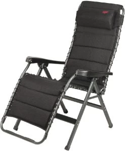 Crespo Air-Deluxe AP-232 Relaxstoel - Zwart -Winkel Voor Kampeerartikelen 900 596 1104922 02