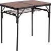 Bo-Camp Industrial Decatur 90 X 60 Campingtafel - Zwart/houtlook -Winkel Voor Kampeerartikelen 900 908 1404200