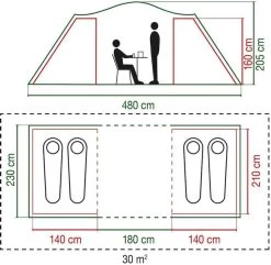 Coleman Spruce Falls 4 Vis-a-vis Tent - 4 Persoons -Winkel Voor Kampeerartikelen 900 917 spruce falls 7