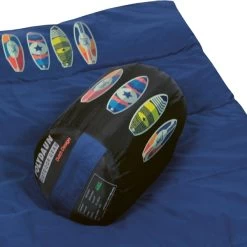 Polydaun Beach House Junior Kinderslaapzak - Surfbord -Winkel Voor Kampeerartikelen beach house surf detail