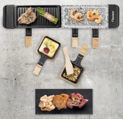Bestron Raclette/Steengrill - 4 Personen -Winkel Voor Kampeerartikelen bestron raclettesteengrill 4 personen 3