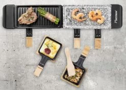 Bestron Raclette/Steengrill - 4 Personen -Winkel Voor Kampeerartikelen bestron raclettesteengrill 4 personen 6