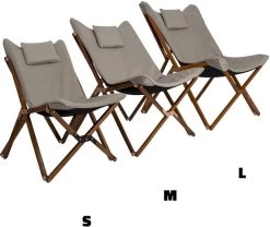 Bo-Camp Urban Outdoor Bloomsbury Vlinderstoel - Beige - M -Winkel Voor Kampeerartikelen bo camp bloomsburry relaxstoel m beige 3 1