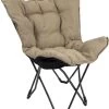 Bo-Camp Urban Outdoor Grainger Vlinderstoel - Beige -Winkel Voor Kampeerartikelen bo camp grainger vlinderstoel beige 3