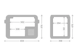 Dometic CFX3 45 Compressor Koelbox - 40 Liter -Winkel Voor Kampeerartikelen cfx3 45