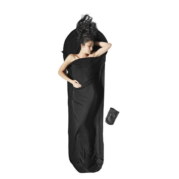 Cocoon Lakenzak Merino Wol Mummymodel - Zwart 3 Cocoon Lakenzak Merino Wol Mummymodel - Zwart