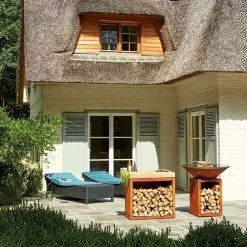 OFYR Butcher Block Storage 90 Corten - Teak Wood -Winkel Voor Kampeerartikelen ofyr butcher block storage 90 corten teak wood 3