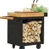 OFYR Mise En Place Table 65 PRO Black - Teak Wood -Winkel Voor Kampeerartikelen ofyr mise en place table 65 pro black teak wood 1