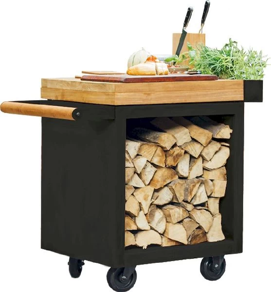 OFYR Mise En Place Table 65 PRO Black - Teak Wood