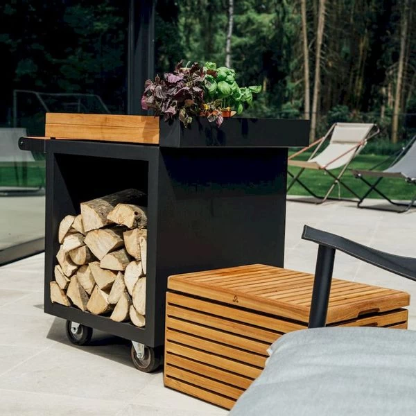 OFYR Mise En Place Table 65 PRO Black - Teak Wood - Afbeelding 2