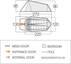 Vango Soul 200 Tunneltent - 2 Persoons 17 Vango Soul 200 Tunneltent - 2 Persoons -Winkel Voor Kampeerartikelen vango soul 200 2